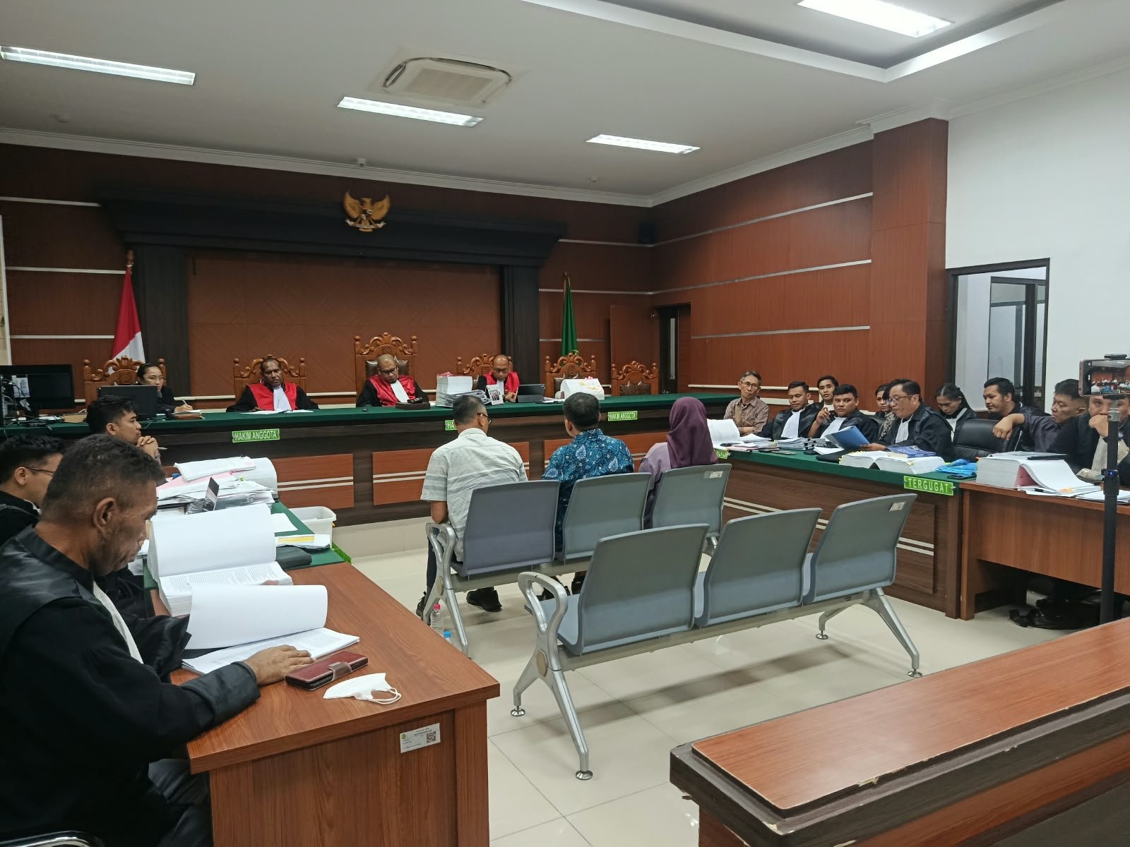 sidang tipidkor DSP gunung api ruang di Sitaro